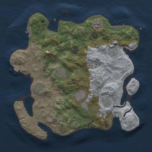 Thumbnail Rust Map: Procedural Map, Size: 3500, Seed: 2063418803, 16 Monuments