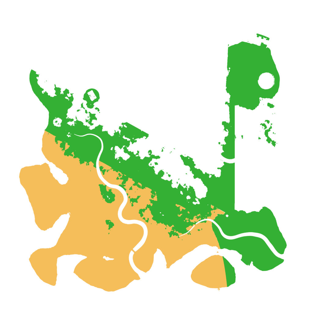 Biome Rust Map: Procedural Map, Size: 3500, Seed: 18791697