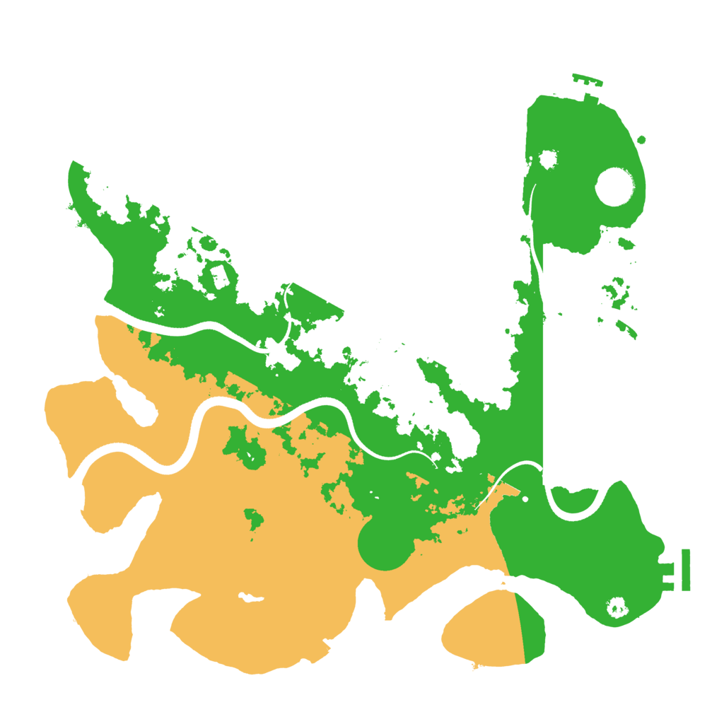 Biome Rust Map: Procedural Map, Size: 3500, Seed: 18791697