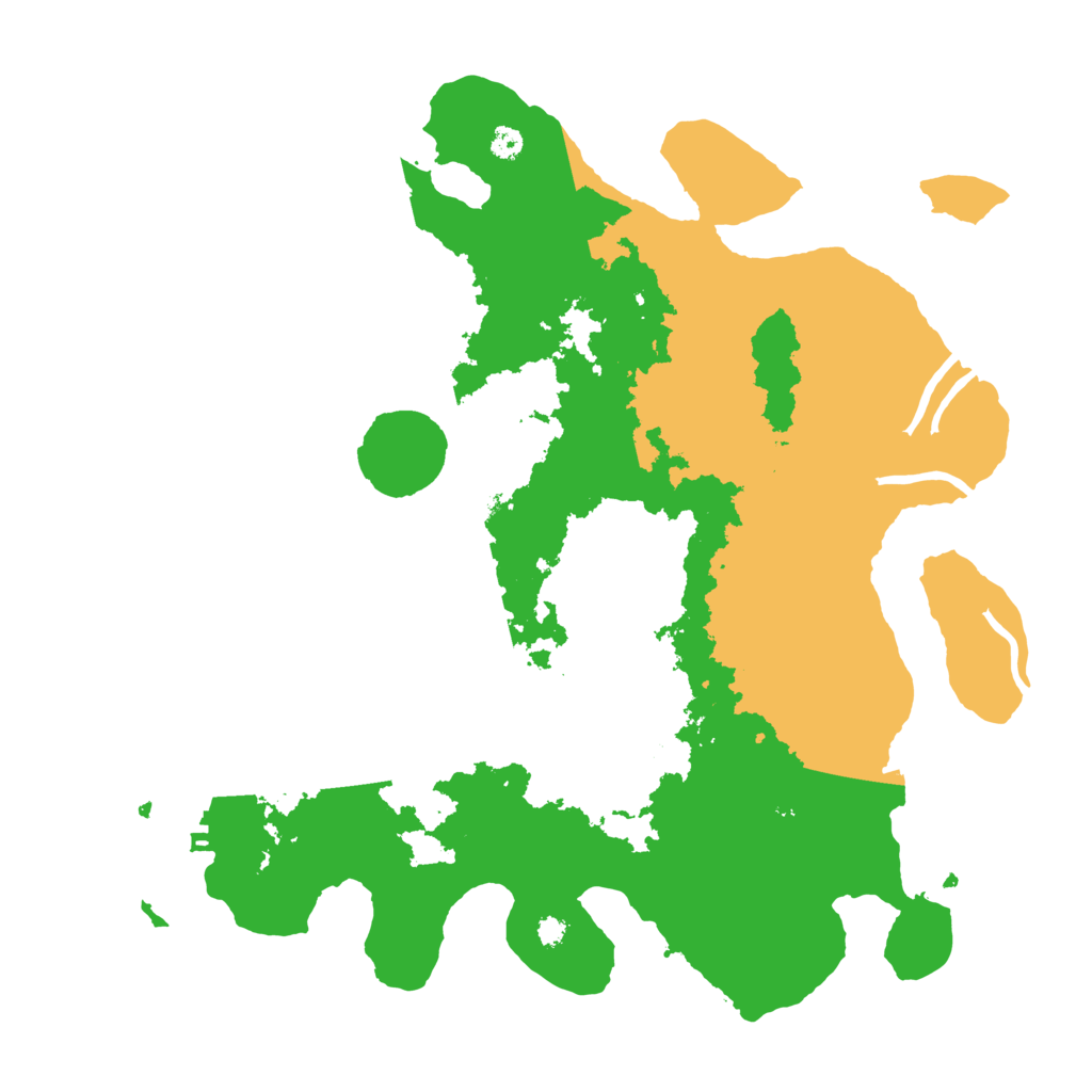 Biome Rust Map: Procedural Map, Size: 3500, Seed: 543752059