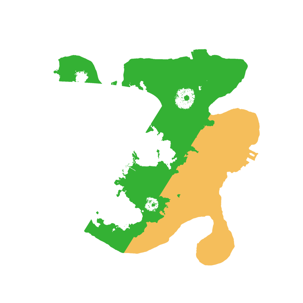 Biome Rust Map: Procedural Map, Size: 2250, Seed: 134354356