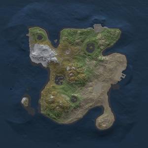 Thumbnail Rust Map: Procedural Map, Size: 2250, Seed: 134354356, 7 Monuments