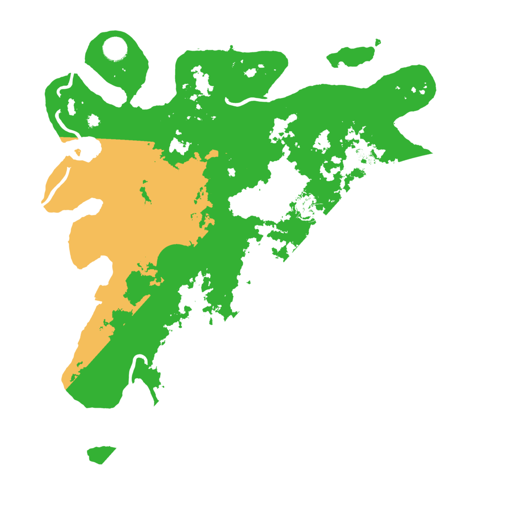 Biome Rust Map: Procedural Map, Size: 3700, Seed: 82051191