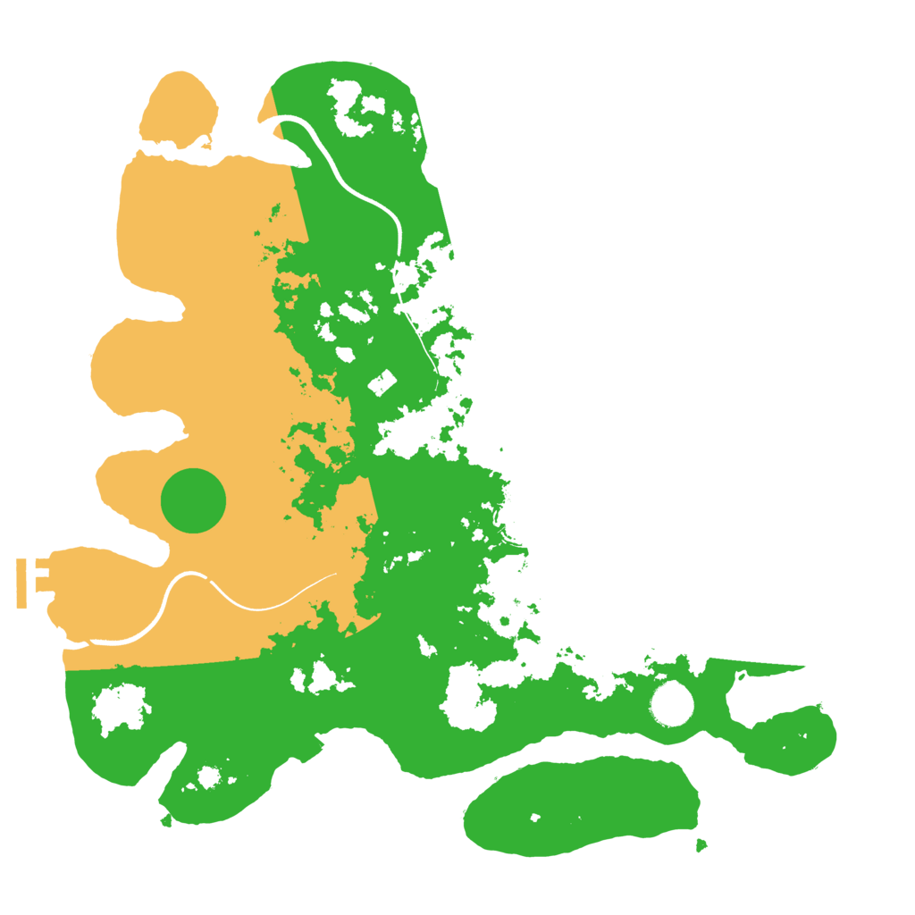 Biome Rust Map: Procedural Map, Size: 3700, Seed: 673406