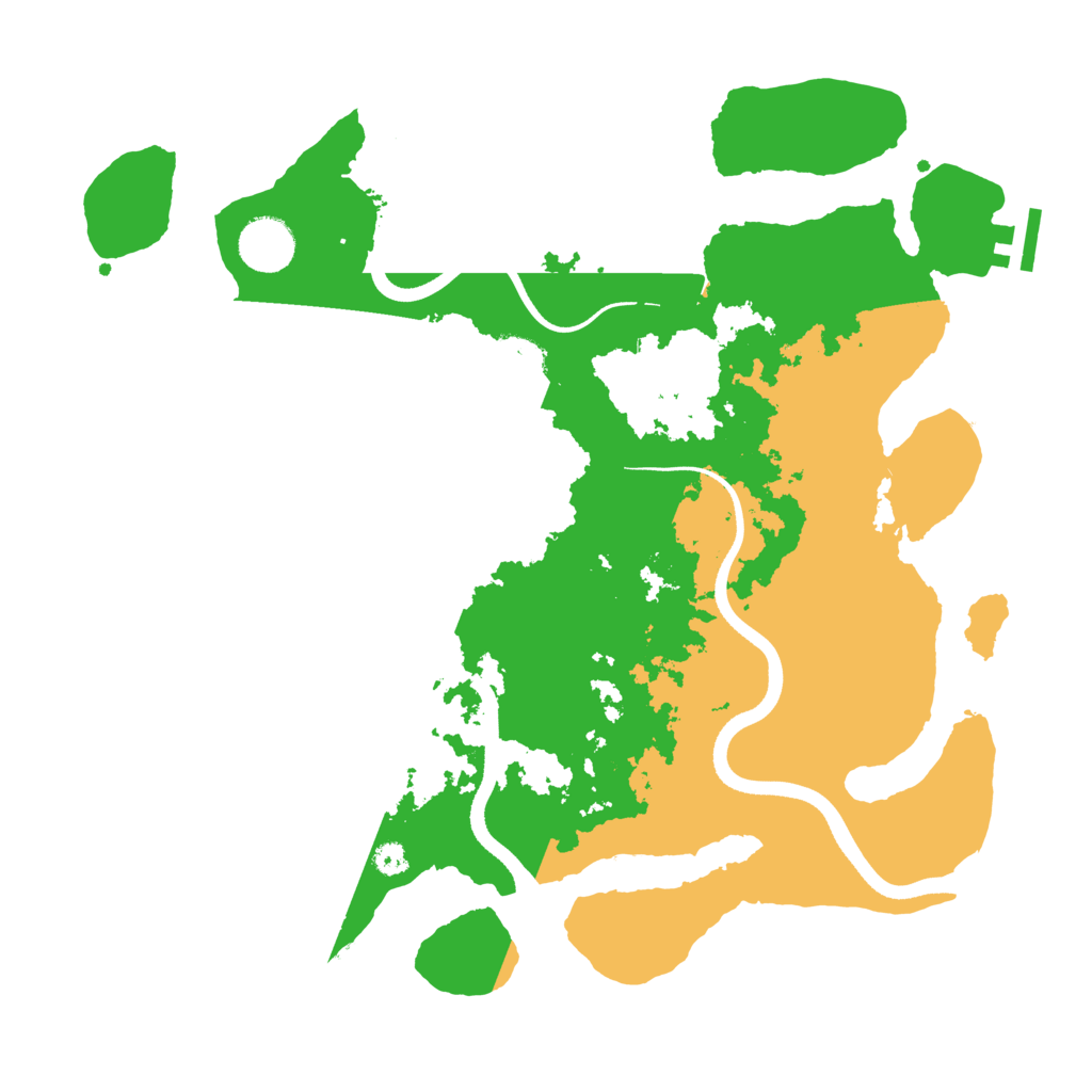 Biome Rust Map: Procedural Map, Size: 3500, Seed: 31799086
