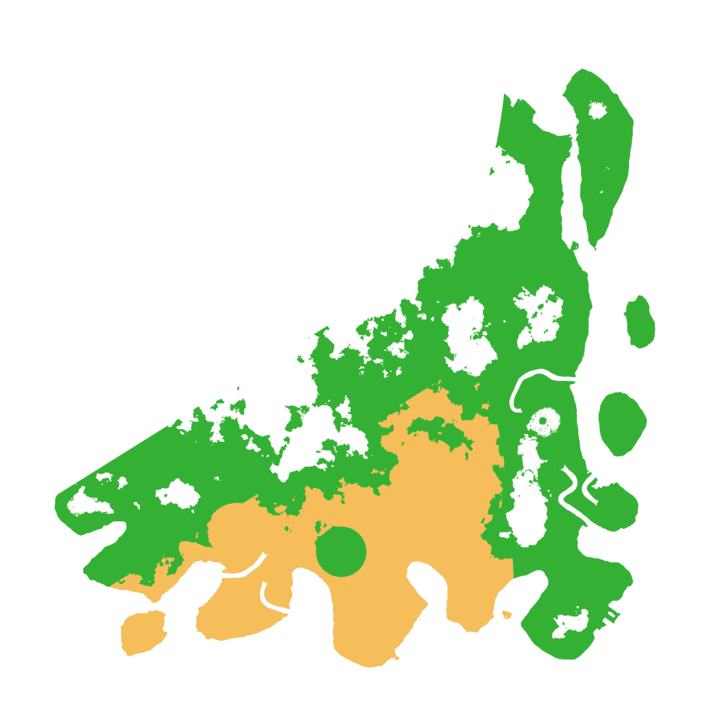 Biome Rust Map: Procedural Map, Size: 3700, Seed: 884899