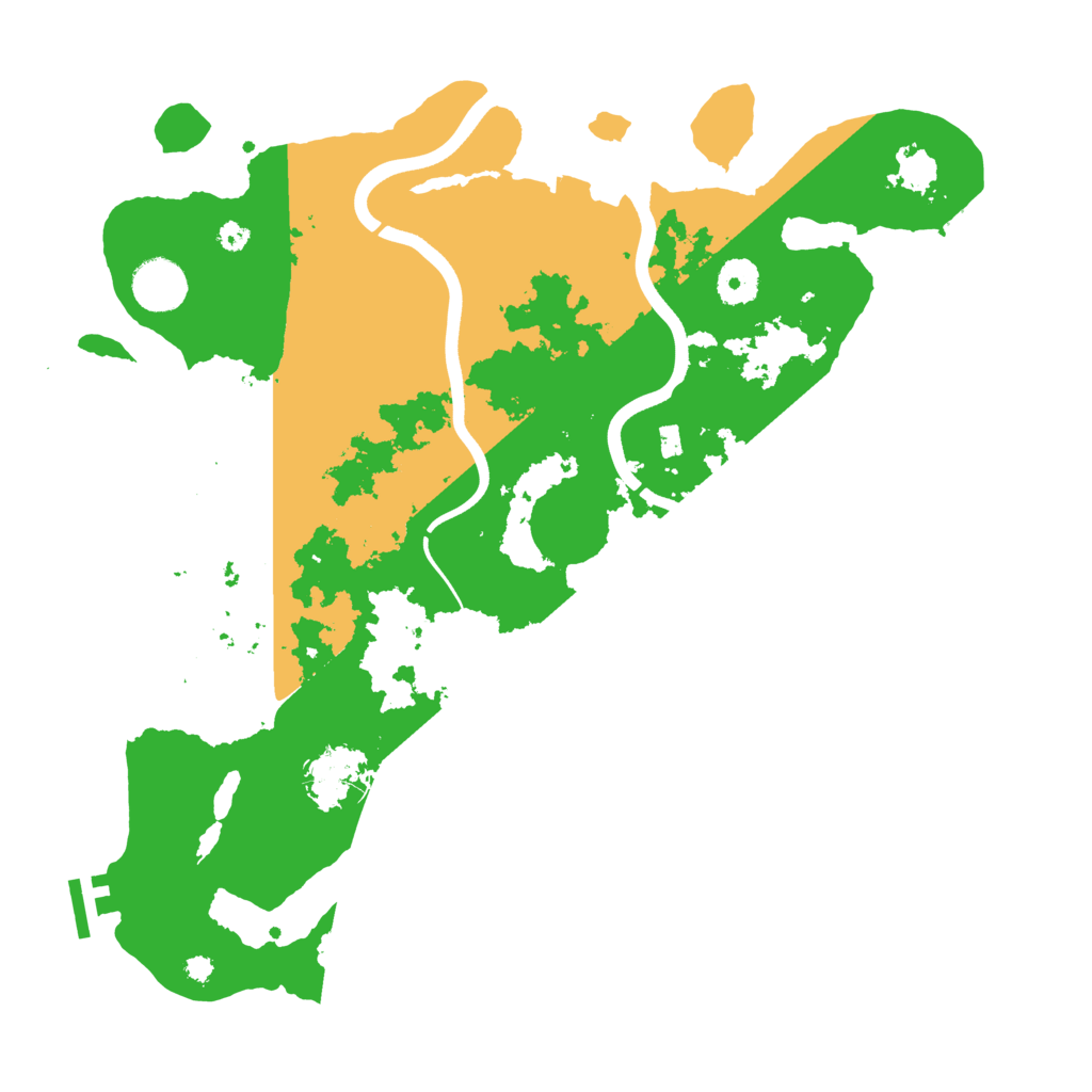 Biome Rust Map: Procedural Map, Size: 3700, Seed: 289502