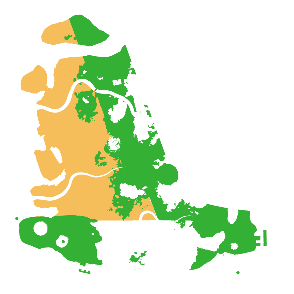 Biome Rust Map: Procedural Map, Size: 3700, Seed: 537911