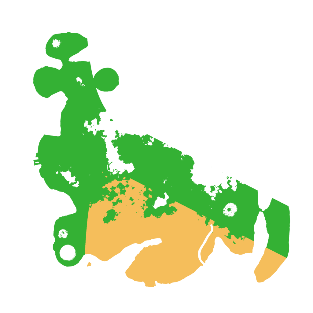 Biome Rust Map: Procedural Map, Size: 3500, Seed: 5495470