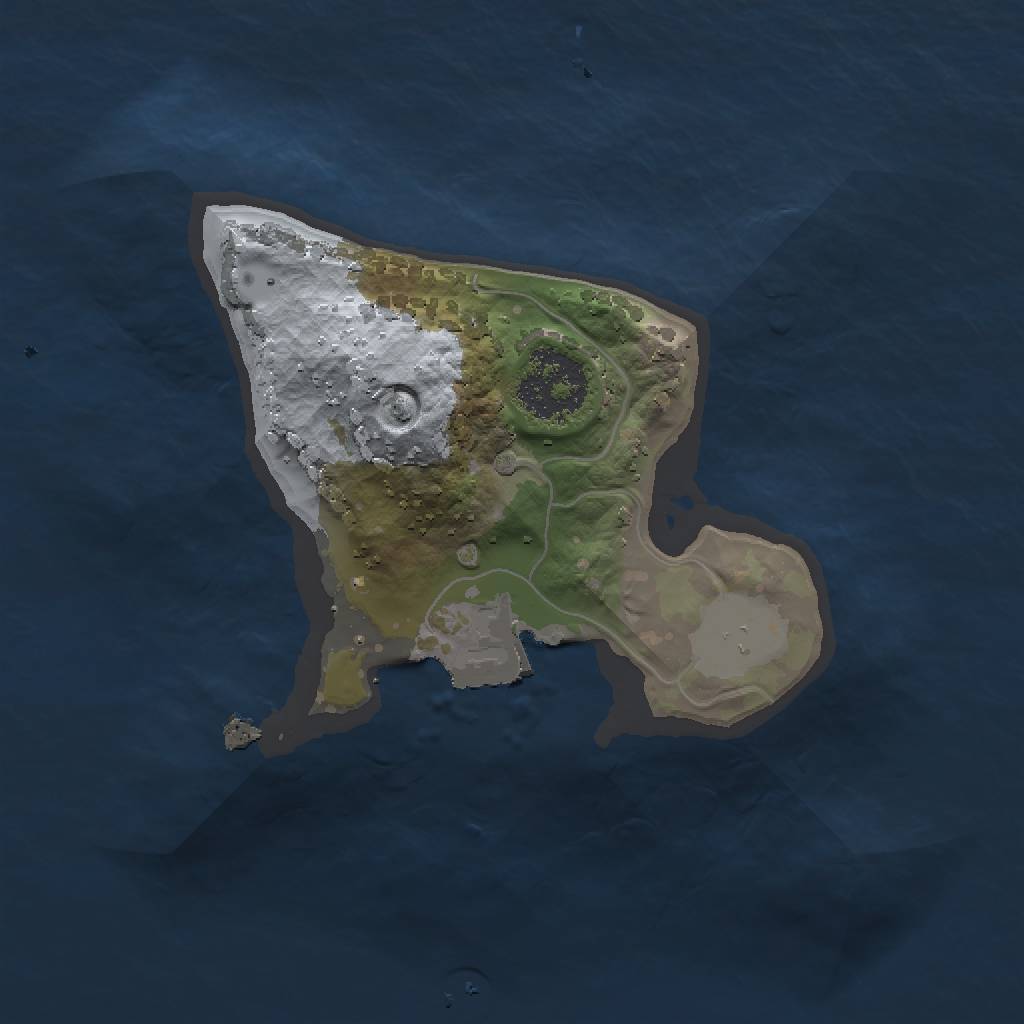 Rust Map: Procedural Map, Size: 1500, Seed: 1618642814, 3 Monuments