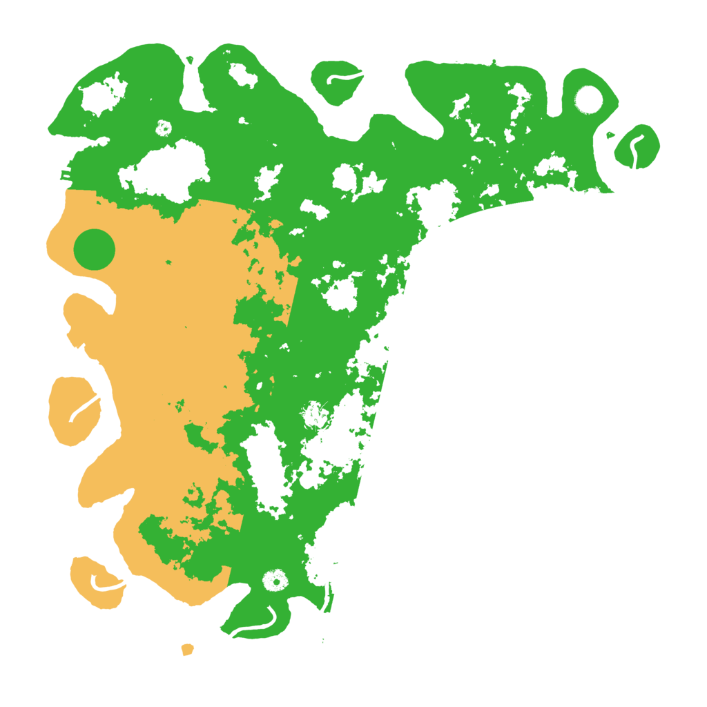 Biome Rust Map: Procedural Map, Size: 4500, Seed: 42596