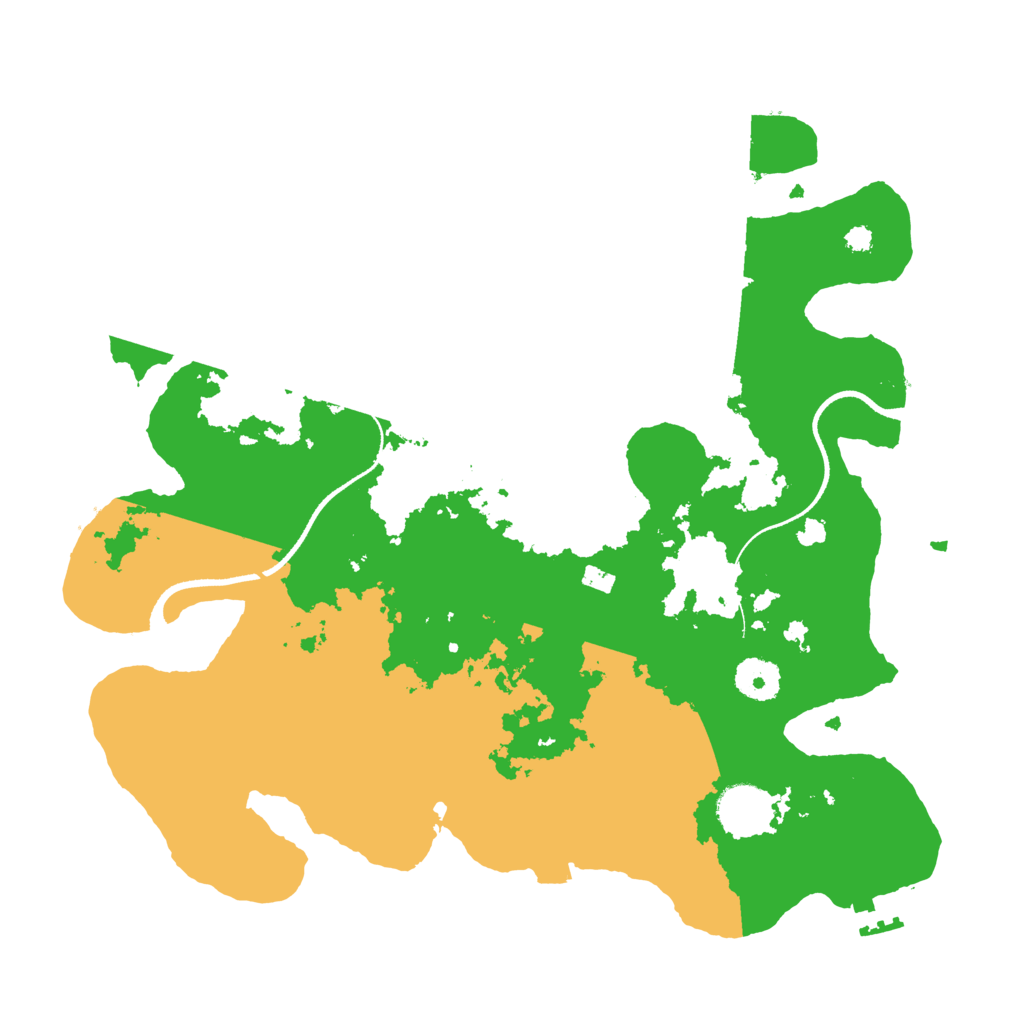 Biome Rust Map: Procedural Map, Size: 3500, Seed: 1593290197