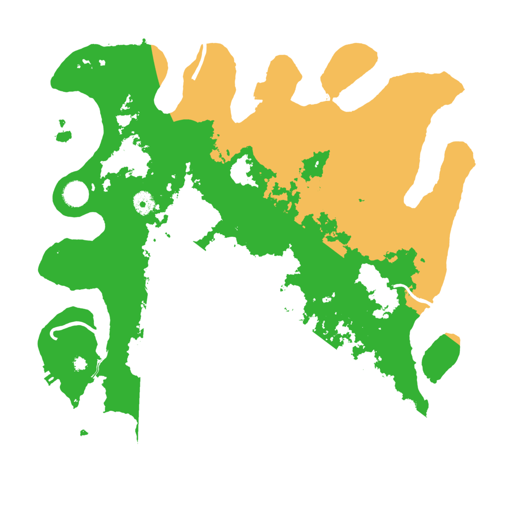 Biome Rust Map: Procedural Map, Size: 3500, Seed: 378928252