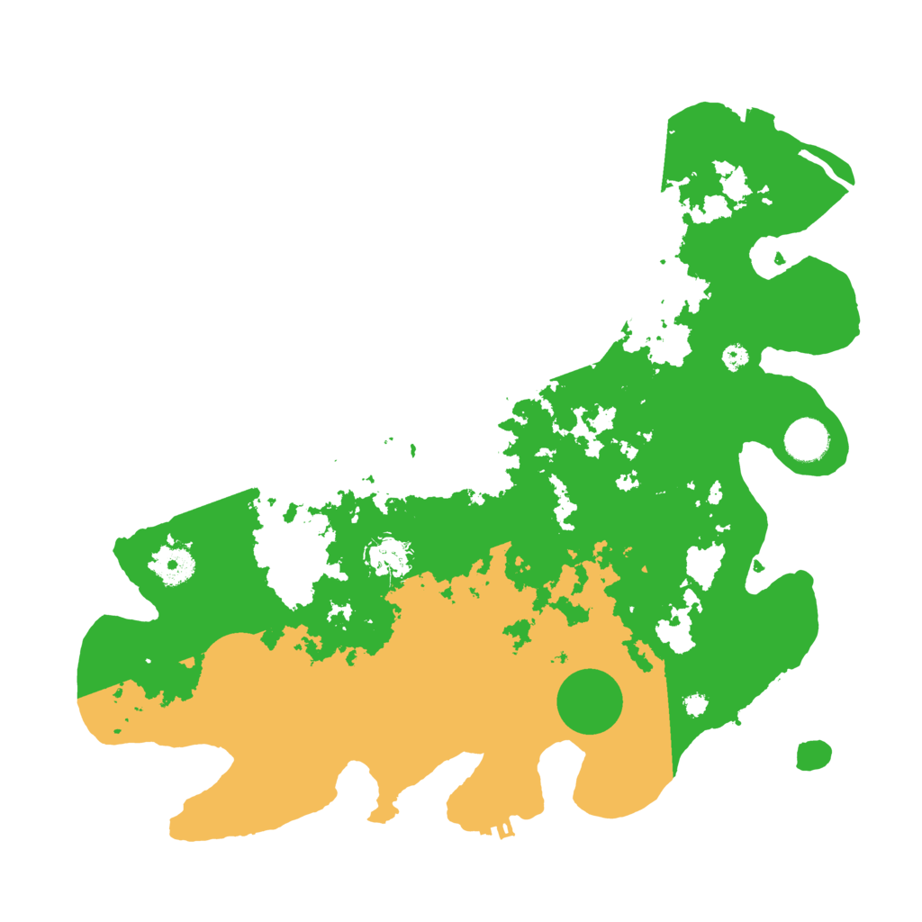 Biome Rust Map: Procedural Map, Size: 3700, Seed: 528760246