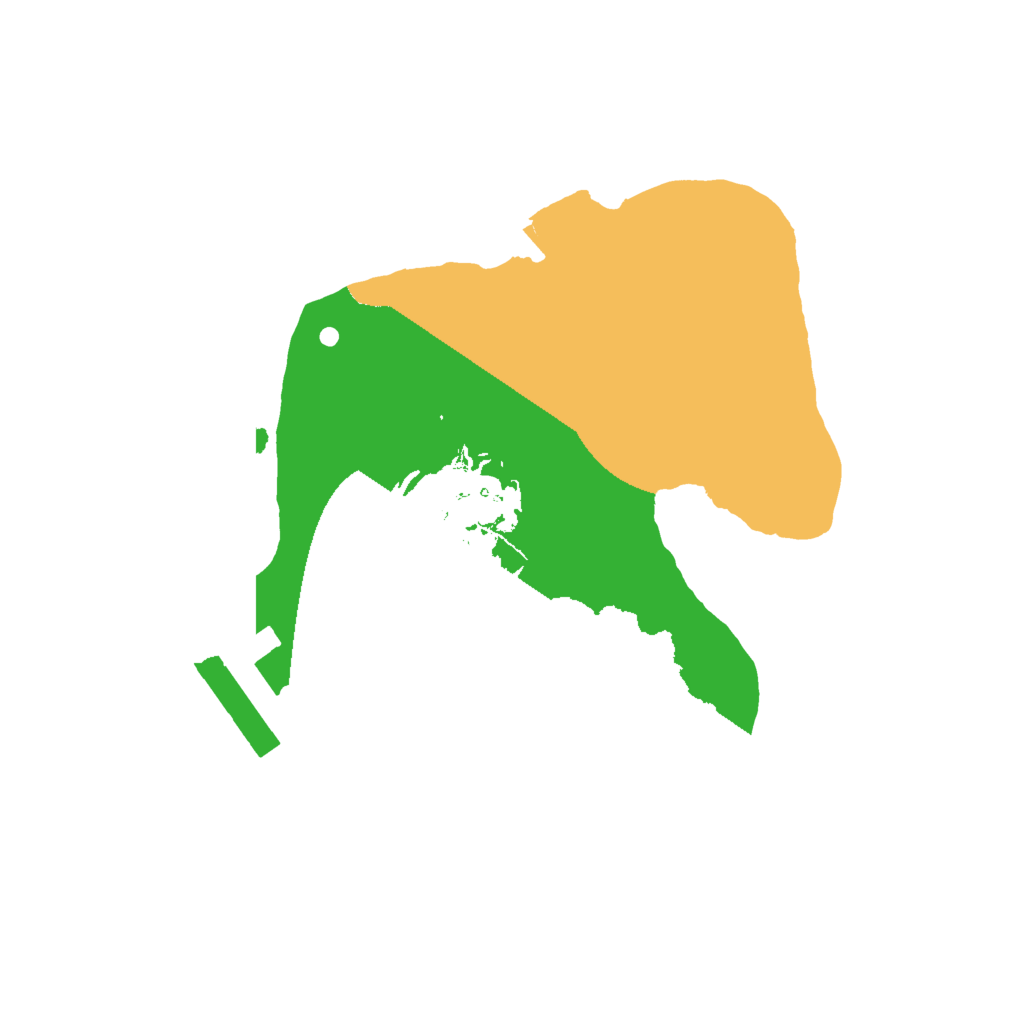 Biome Rust Map: Procedural Map, Size: 1600, Seed: 4444