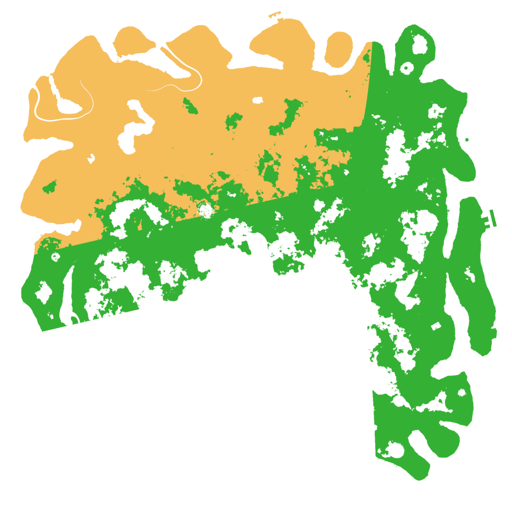 Biome Rust Map: Procedural Map, Size: 6000, Seed: 8094167