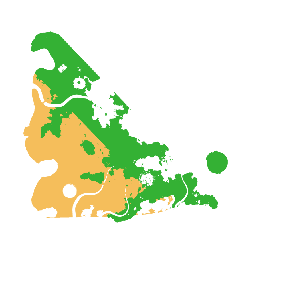 Biome Rust Map: Procedural Map, Size: 3700, Seed: 610