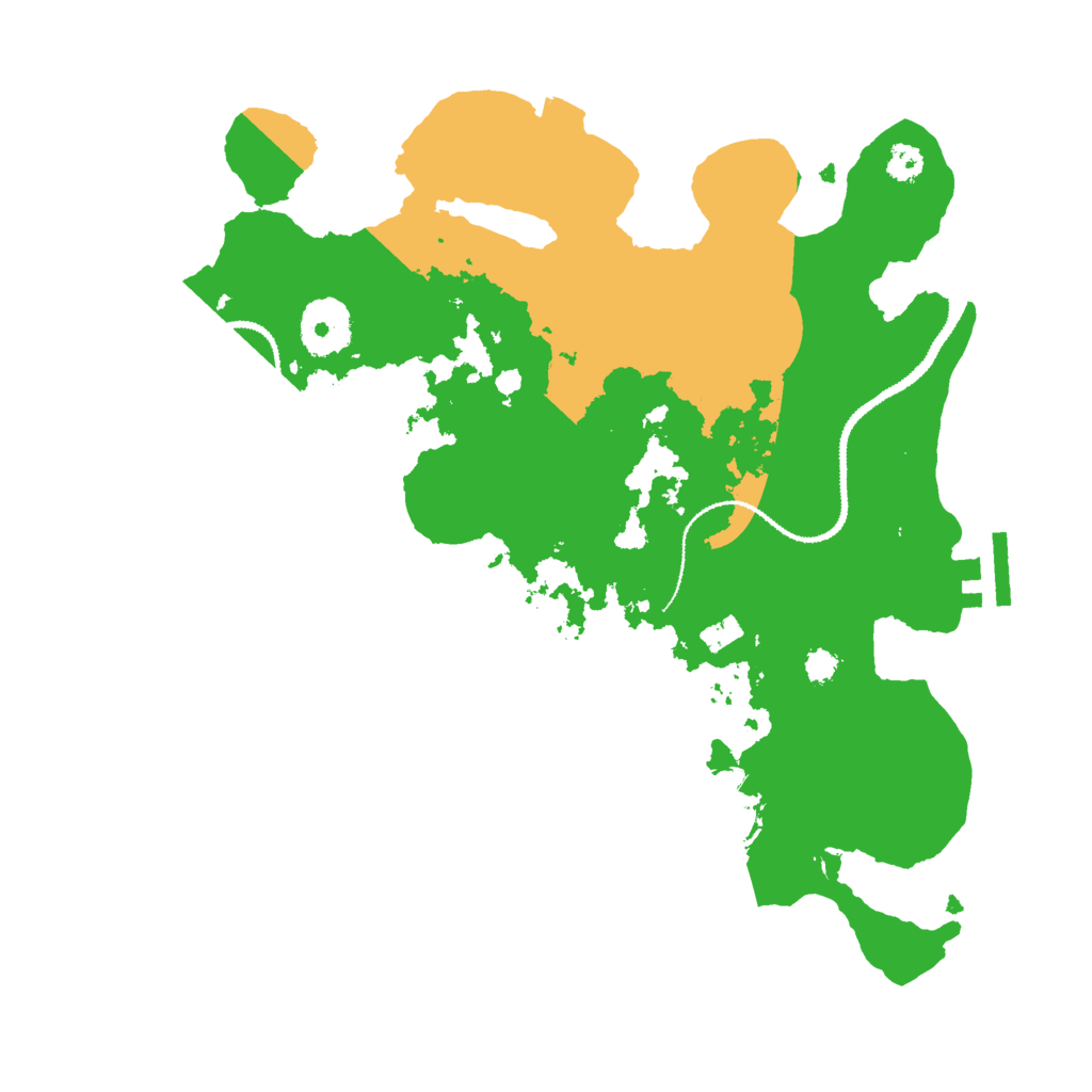 Biome Rust Map: Procedural Map, Size: 3000, Seed: 22283