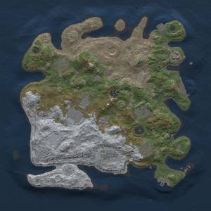 Thumbnail Rust Map: Procedural Map, Size: 3500, Seed: 145616513, 18 Monuments