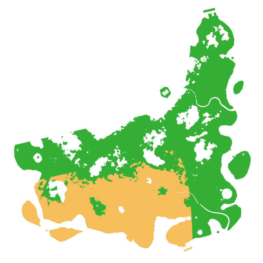 Biome Rust Map: Procedural Map, Size: 4500, Seed: 32657845