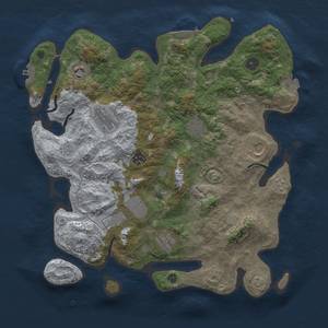 Thumbnail Rust Map: Procedural Map, Size: 3800, Seed: 65289821, 16 Monuments