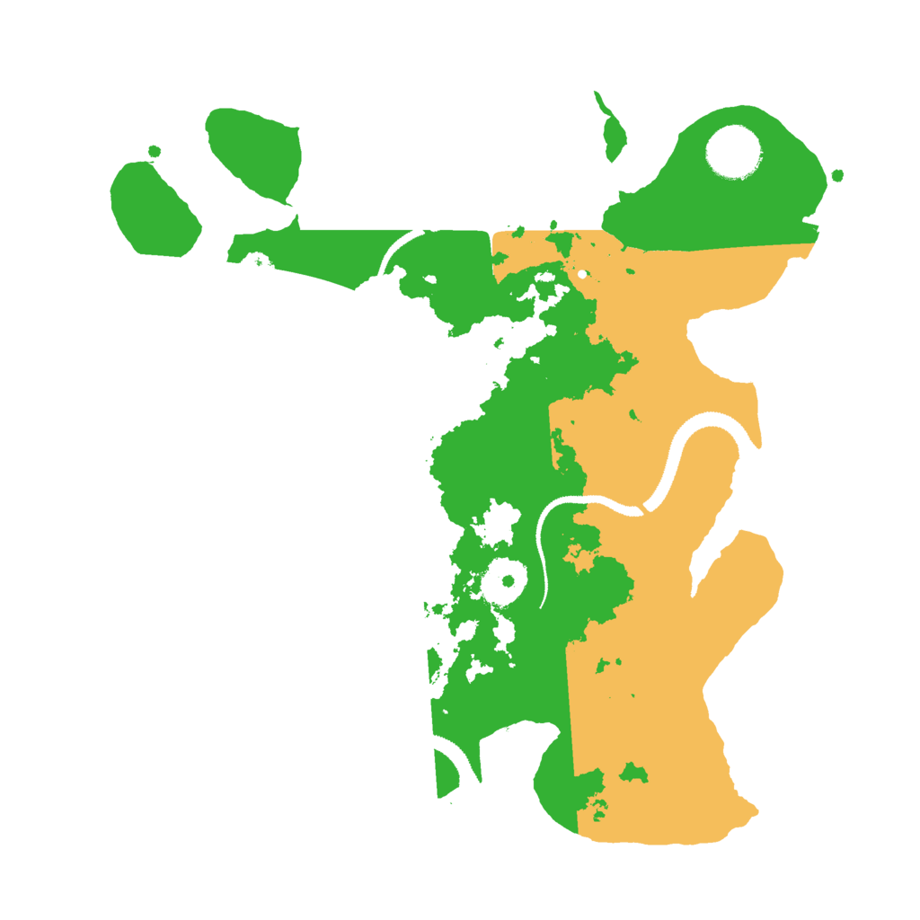 Biome Rust Map: Procedural Map, Size: 3000, Seed: 16117