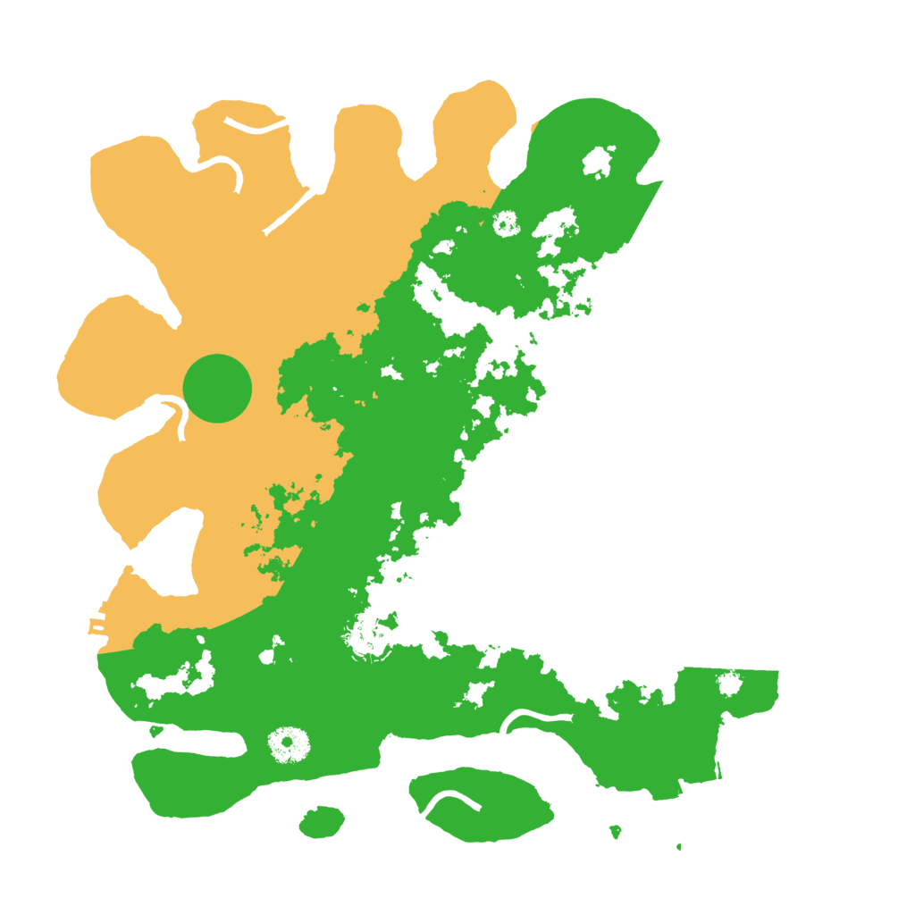 Biome Rust Map: Procedural Map, Size: 3500, Seed: 39397085