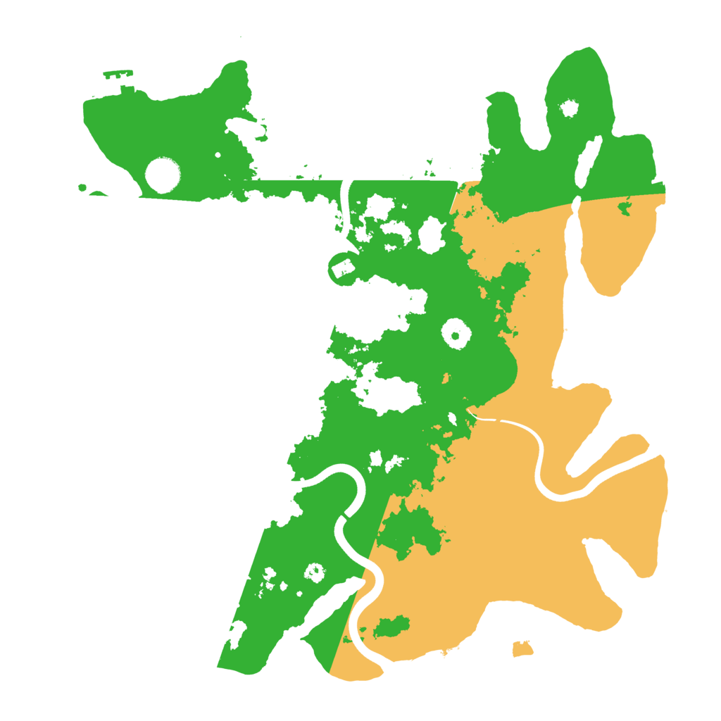 Biome Rust Map: Procedural Map, Size: 3700, Seed: 336725