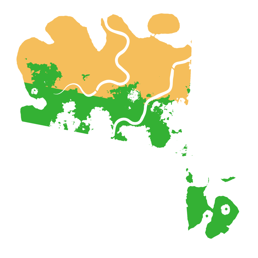 Biome Rust Map: Procedural Map, Size: 3950, Seed: 64554695
