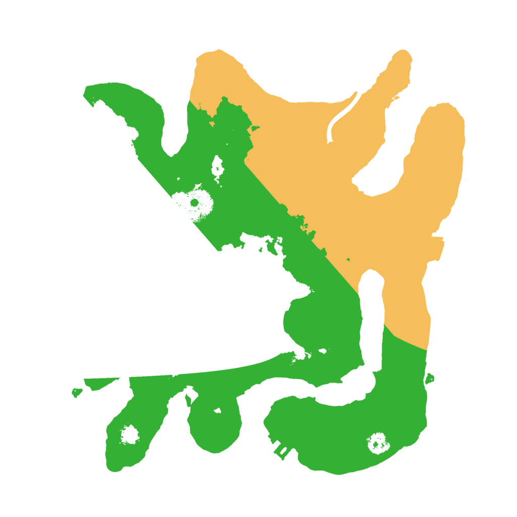 Biome Rust Map: Procedural Map, Size: 2500, Seed: 10086