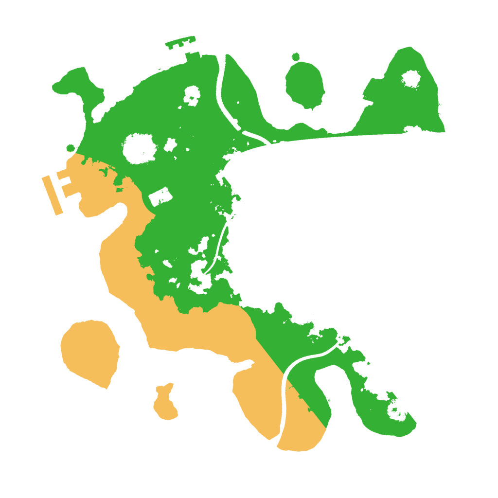 Biome Rust Map: Procedural Map, Size: 2500, Seed: 1753392218