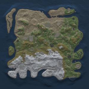 Thumbnail Rust Map: Procedural Map, Size: 4000, Seed: 9336, 18 Monuments