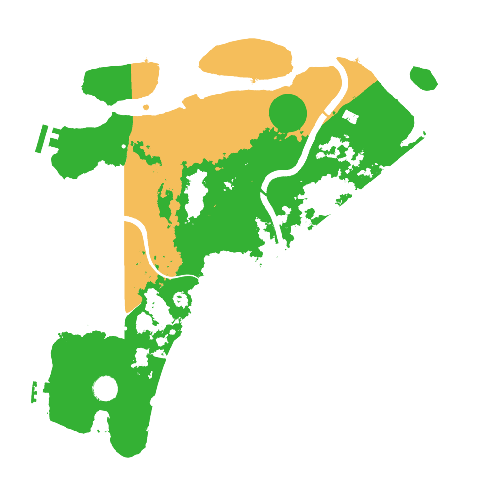 Biome Rust Map: Procedural Map, Size: 3500, Seed: 891720757