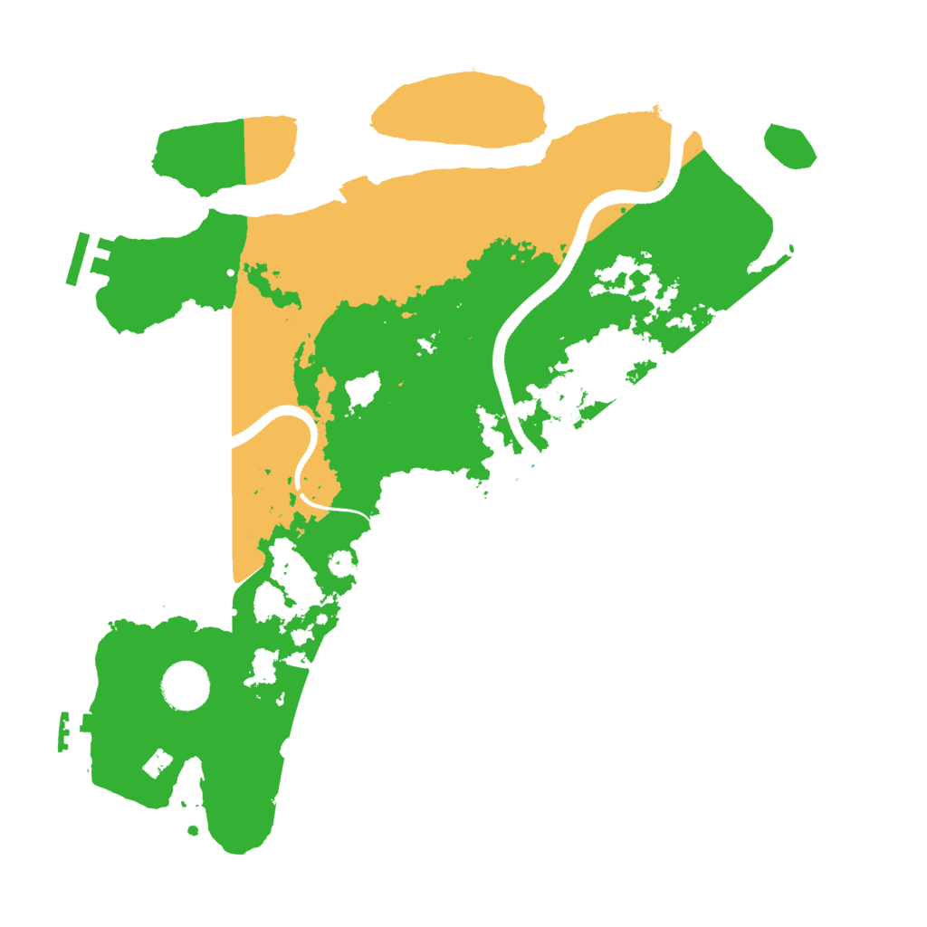 Biome Rust Map: Procedural Map, Size: 3500, Seed: 891720757