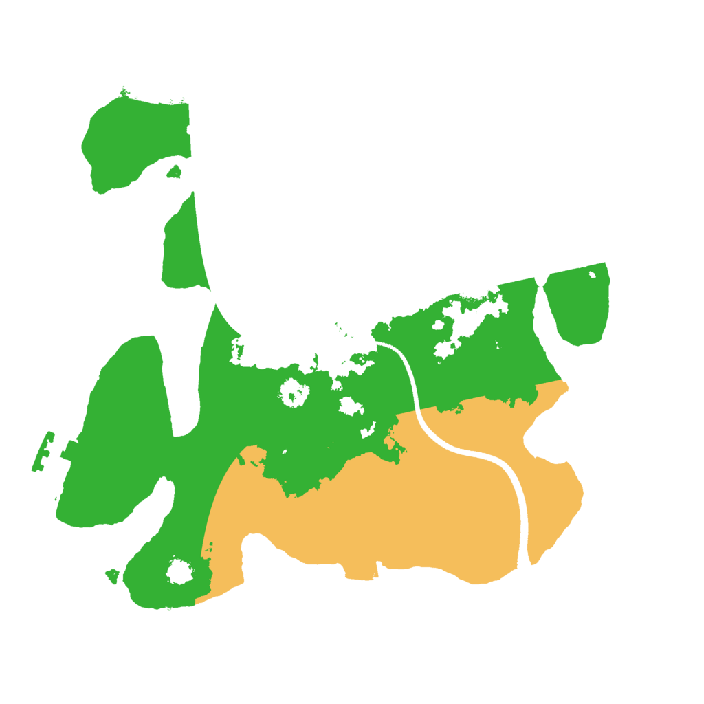 Biome Rust Map: Procedural Map, Size: 2500, Seed: 2857361