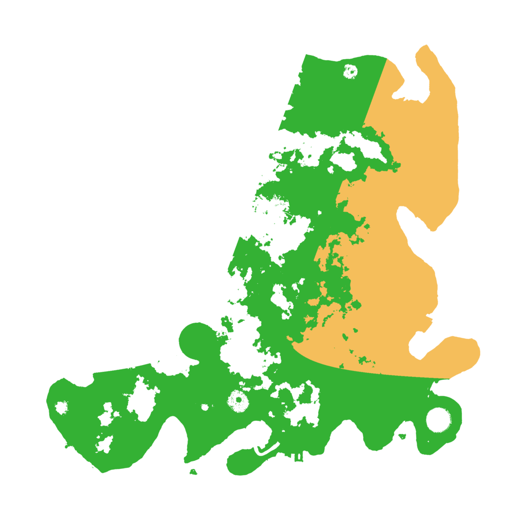 Biome Rust Map: Procedural Map, Size: 3700, Seed: 596350480