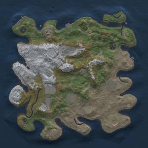 Thumbnail Rust Map: Procedural Map, Size: 3500, Seed: 797932158, 16 Monuments