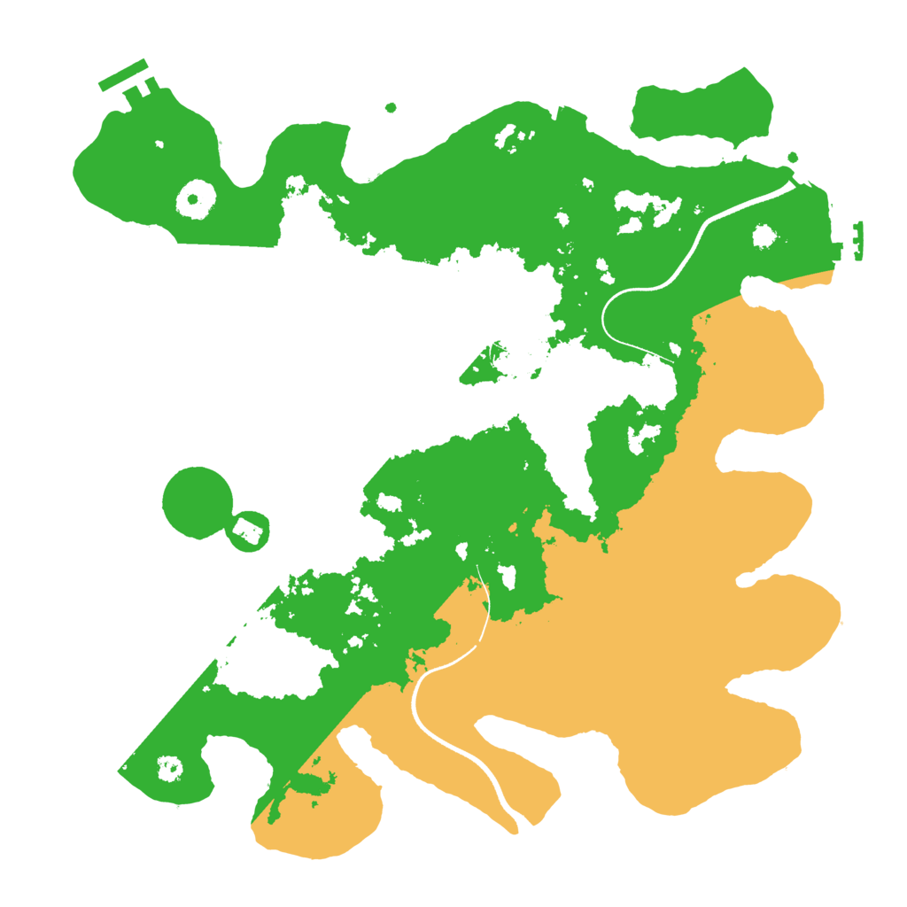 Biome Rust Map: Procedural Map, Size: 3500, Seed: 797932158