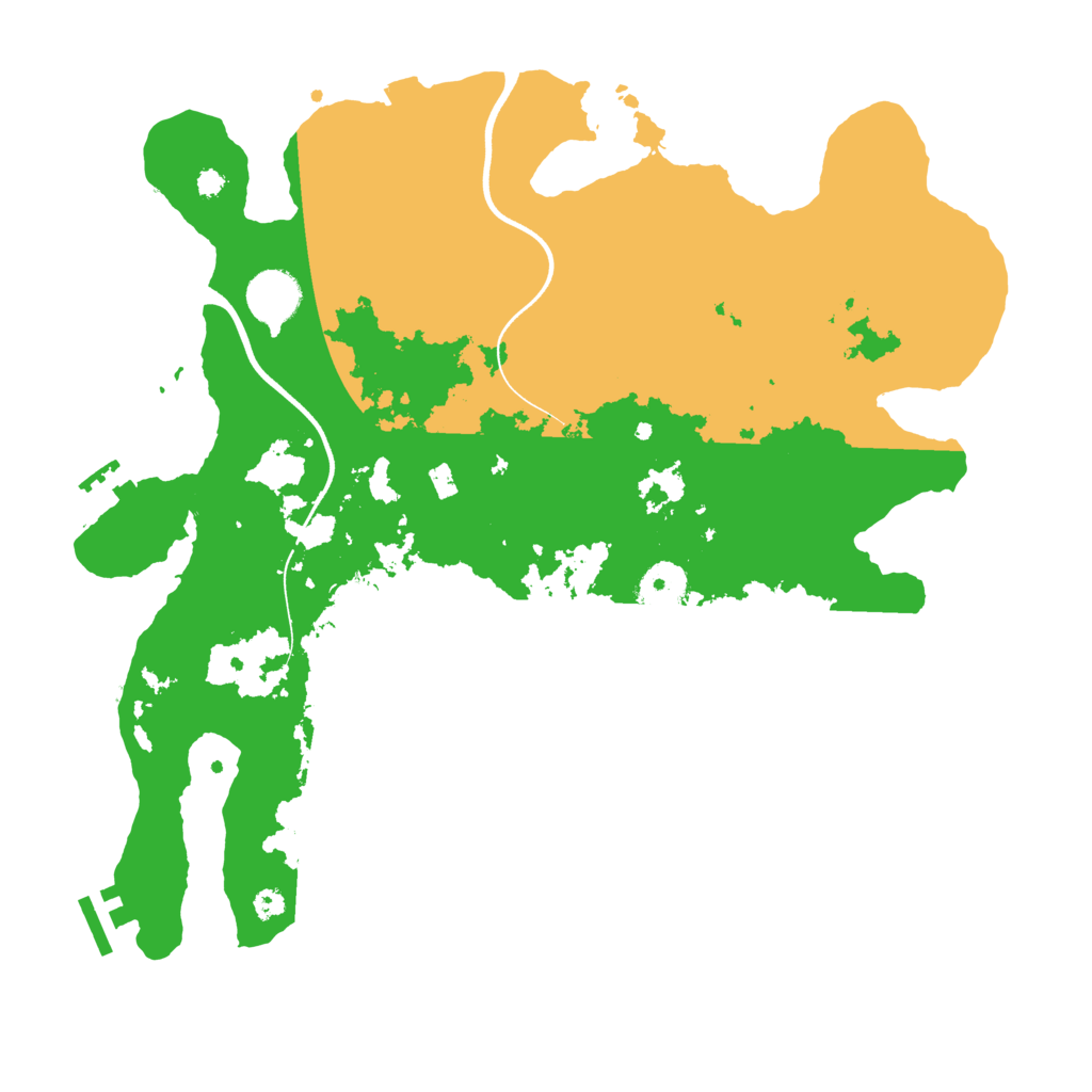 Biome Rust Map: Procedural Map, Size: 3600, Seed: 72644995