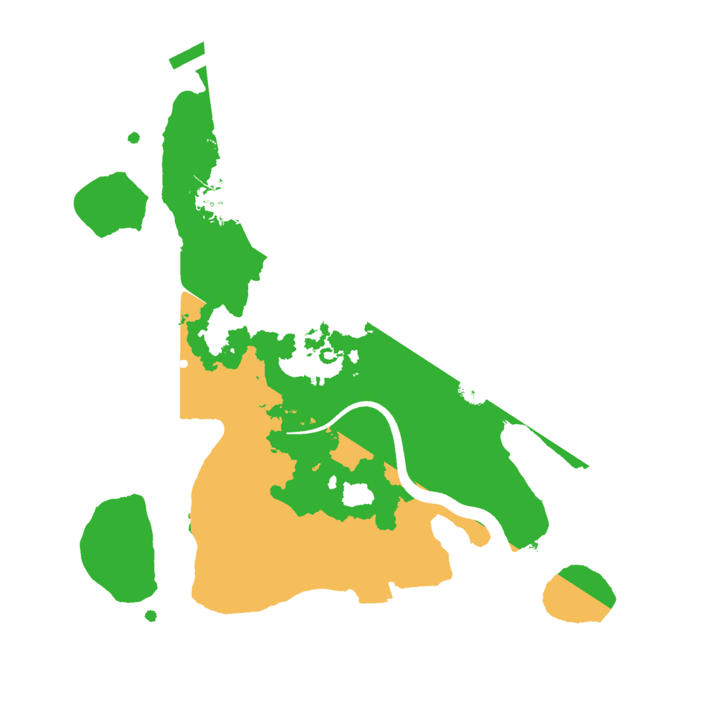 Biome Rust Map: Procedural Map, Size: 2500, Seed: 1225369470