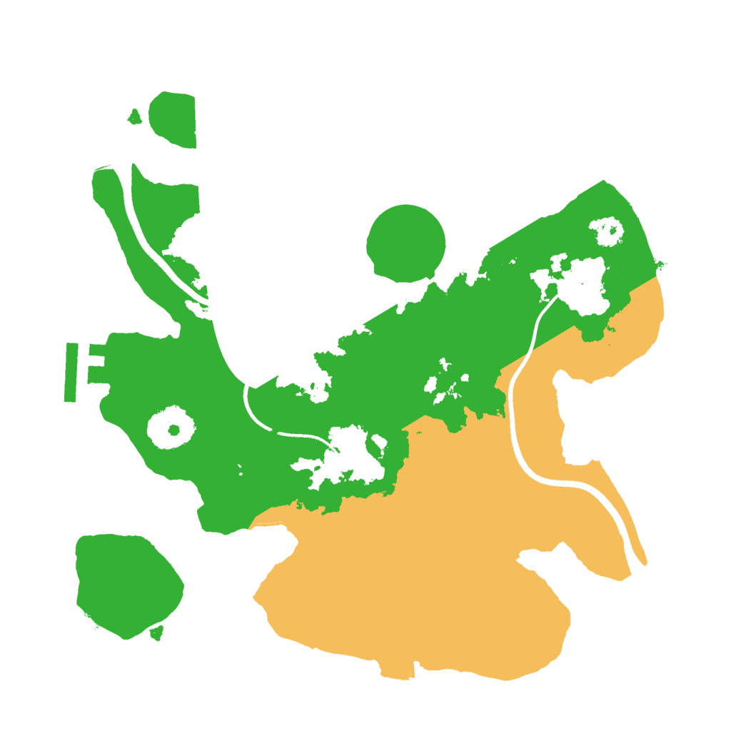 Biome Rust Map: Procedural Map, Size: 2500, Seed: 2004507775