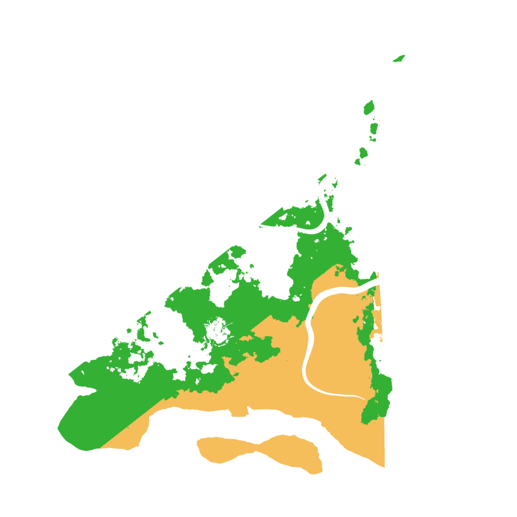 Biome Rust Map: Procedural Map, Size: 3500, Seed: 145302637