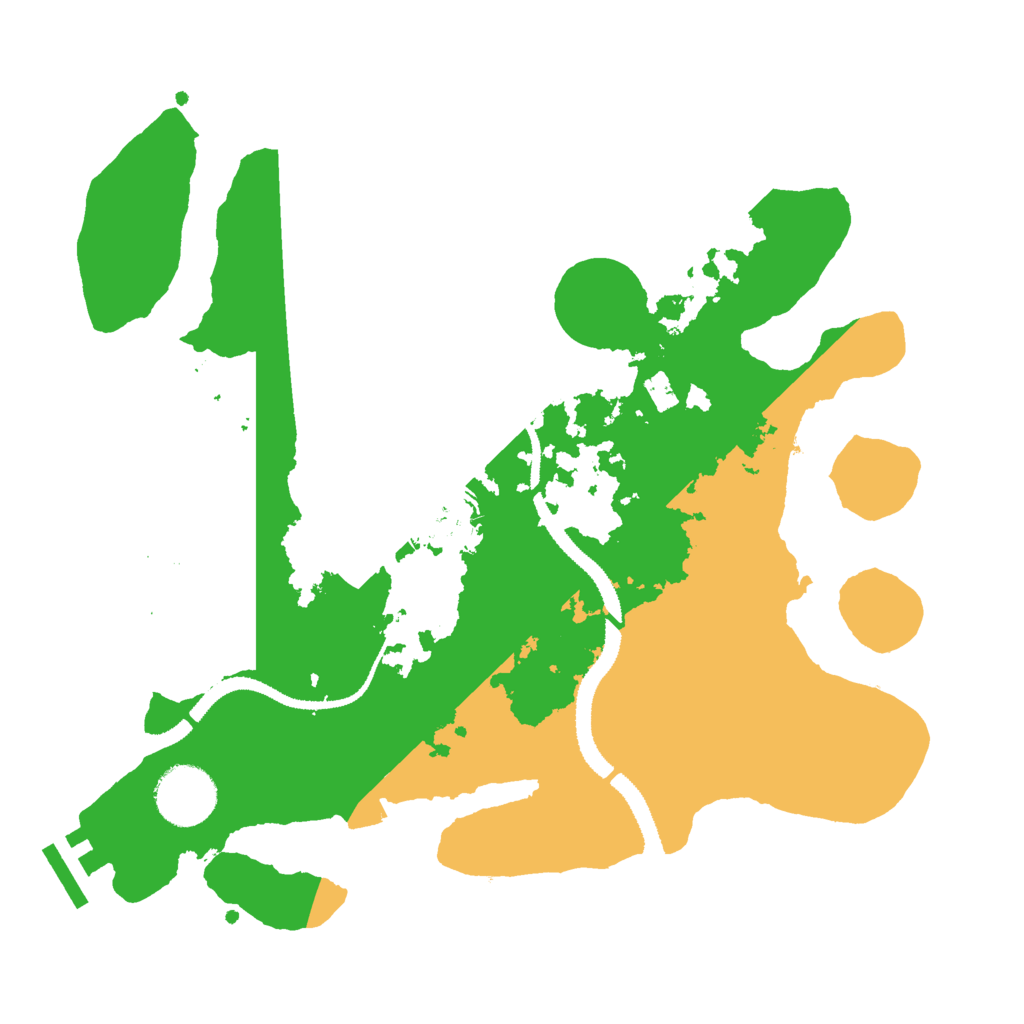 Biome Rust Map: Procedural Map, Size: 3000, Seed: 44643913