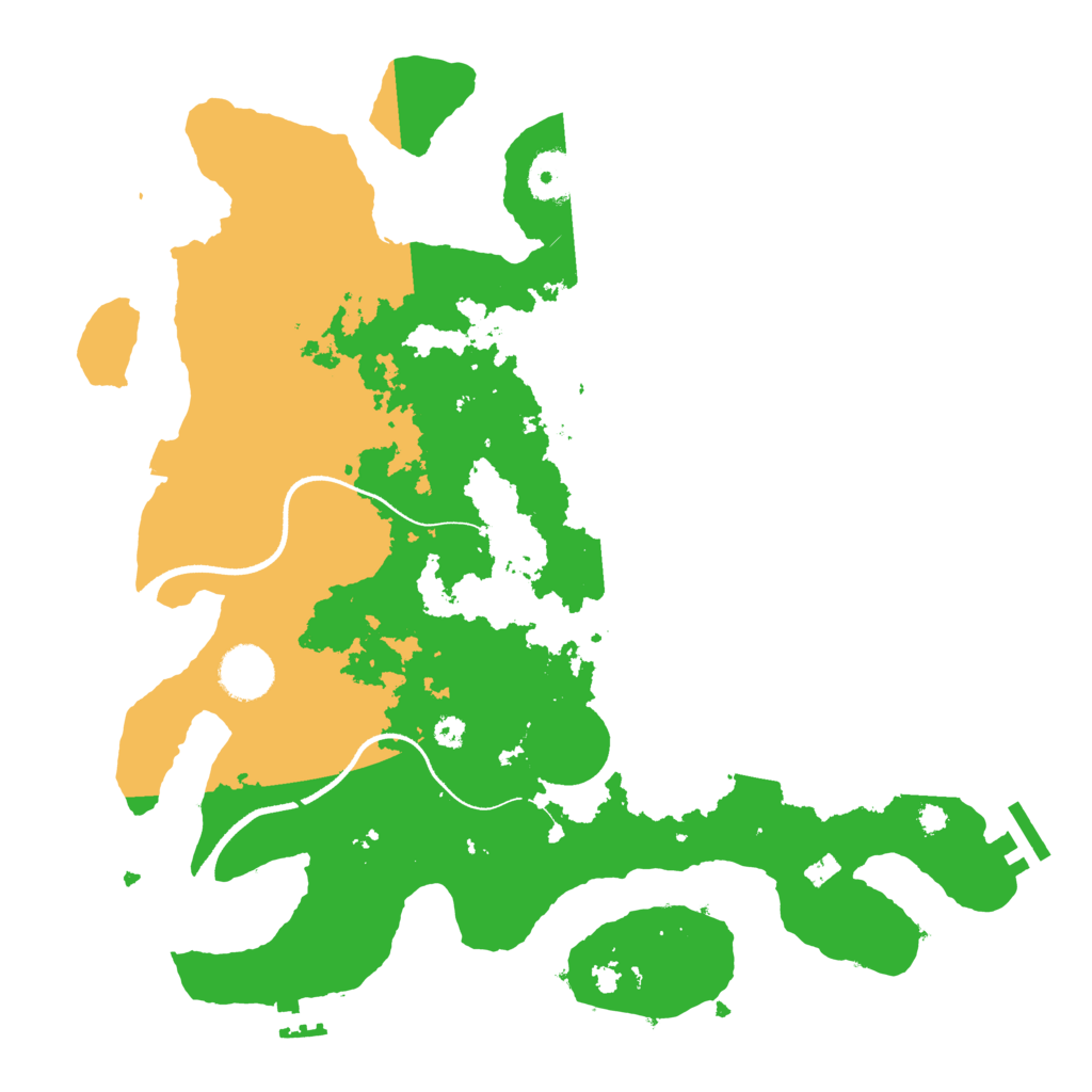 Biome Rust Map: Procedural Map, Size: 3500, Seed: 2141615439
