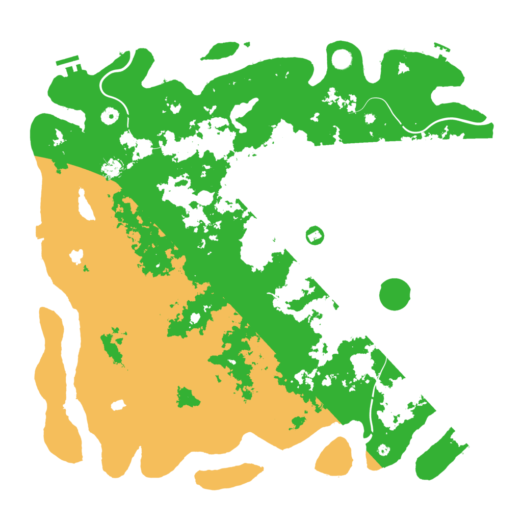 Biome Rust Map: Procedural Map, Size: 4550, Seed: 45056758