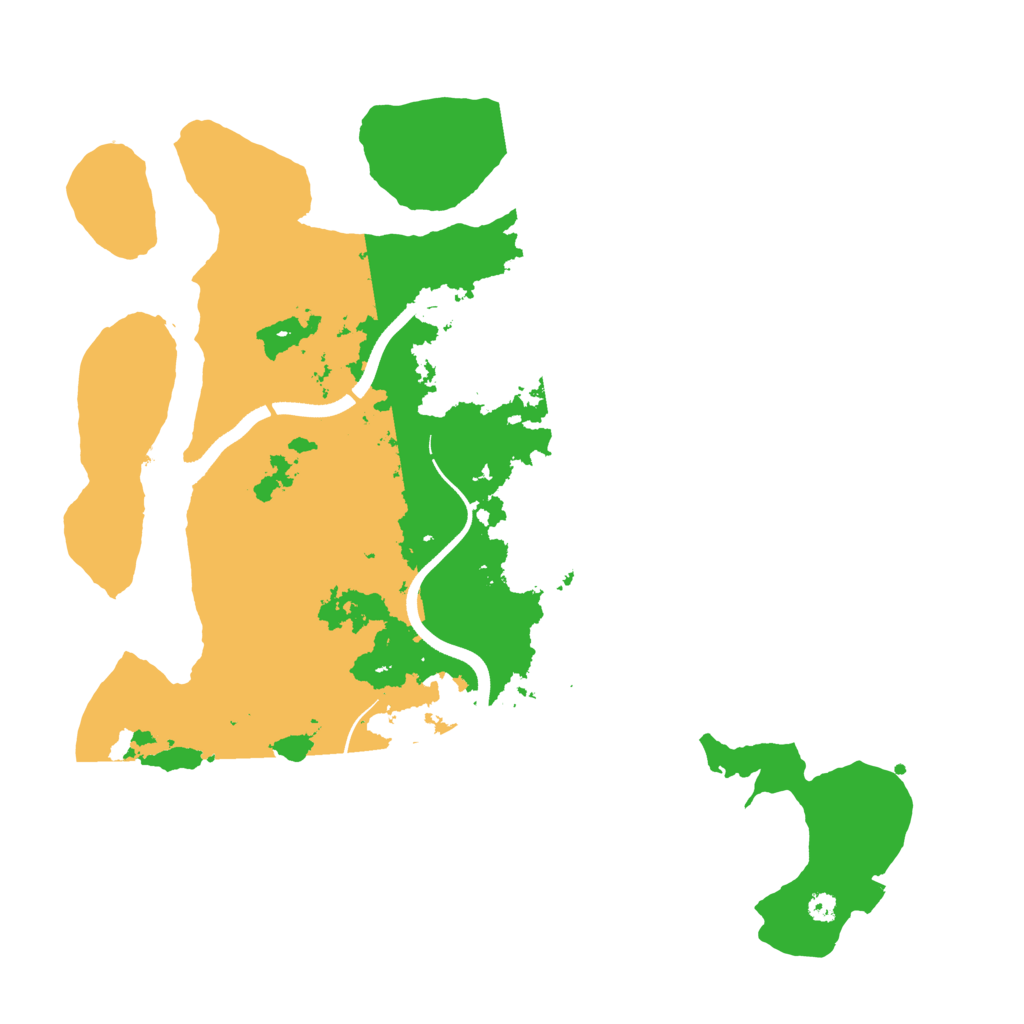 Biome Rust Map: Procedural Map, Size: 3600, Seed: 285227101