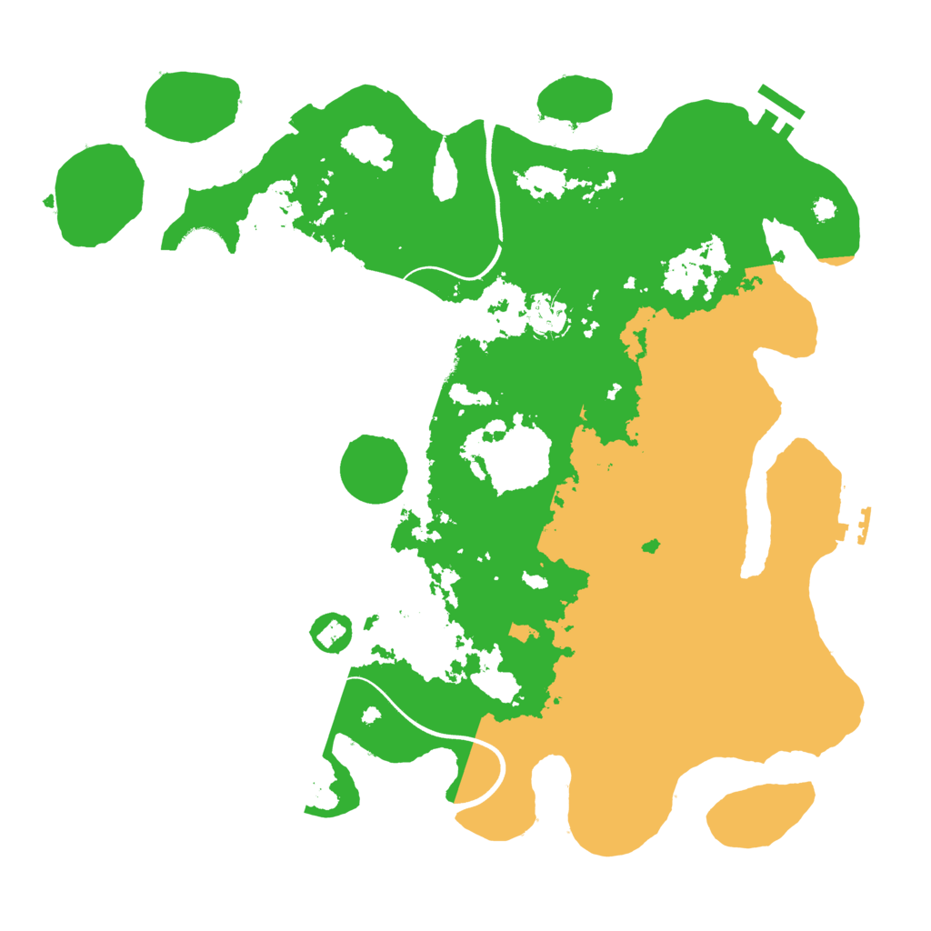 Biome Rust Map: Procedural Map, Size: 3700, Seed: 712112
