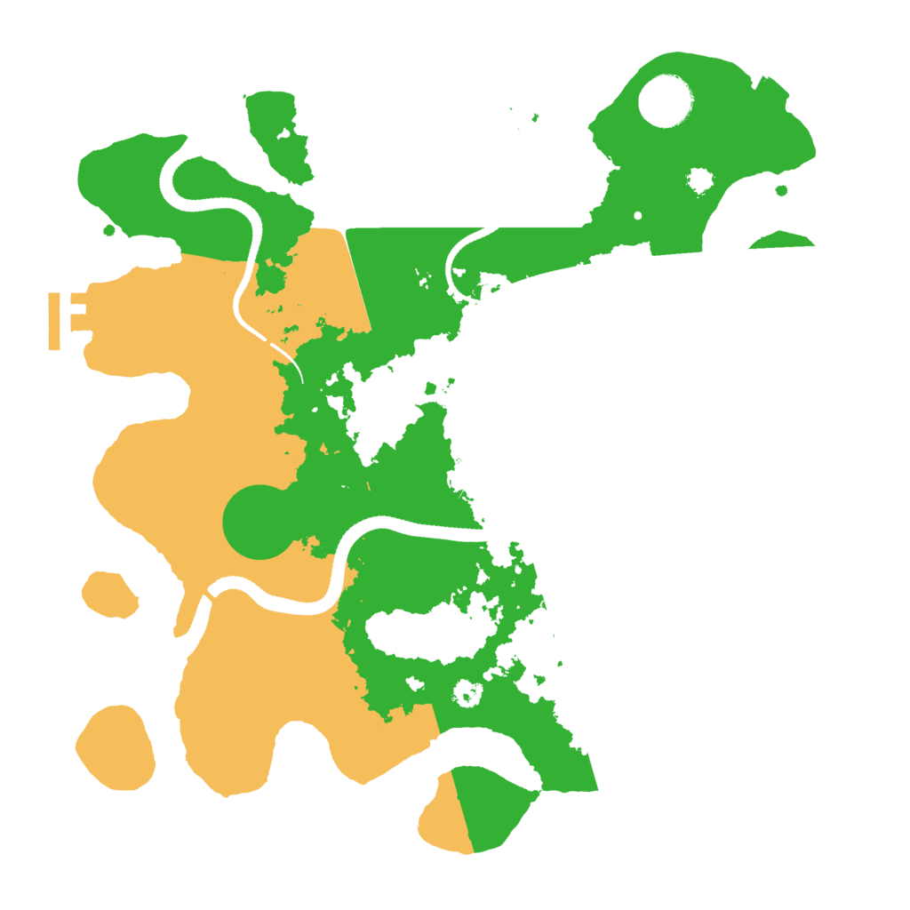 Biome Rust Map: Procedural Map, Size: 3200, Seed: 488137085