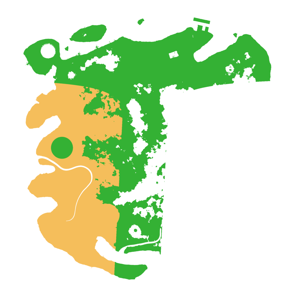 Biome Rust Map: Procedural Map, Size: 3650, Seed: 33095063
