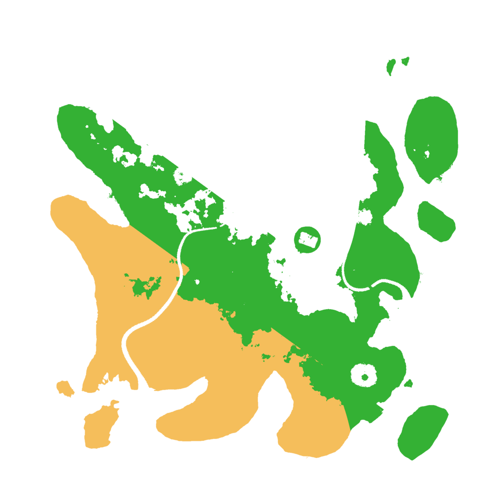 Biome Rust Map: Procedural Map, Size: 3000, Seed: 1230359098